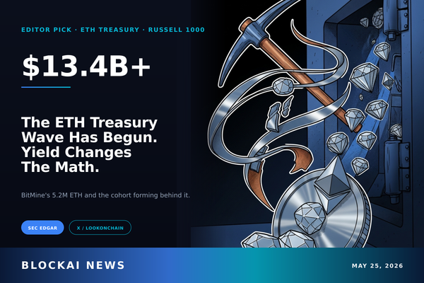 The ETH Corporate Treasury Wave Has Begun — And Yield Changes the Math
